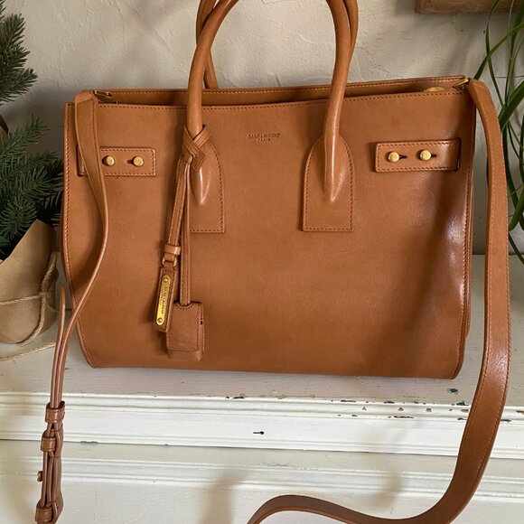 Saint Laurent Sac De Jour Small Top Handle Bag (Rare Brown) - Picture 8 of 9